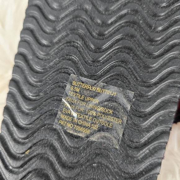 Madden Girl Plaid Faux Fur Slide Sandals - Picture 7 of 13